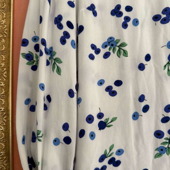 Maeve by Anthropologie Blueberry Blithe button-down blouse with tie sleeves 🫐 - Picture 3 of 6